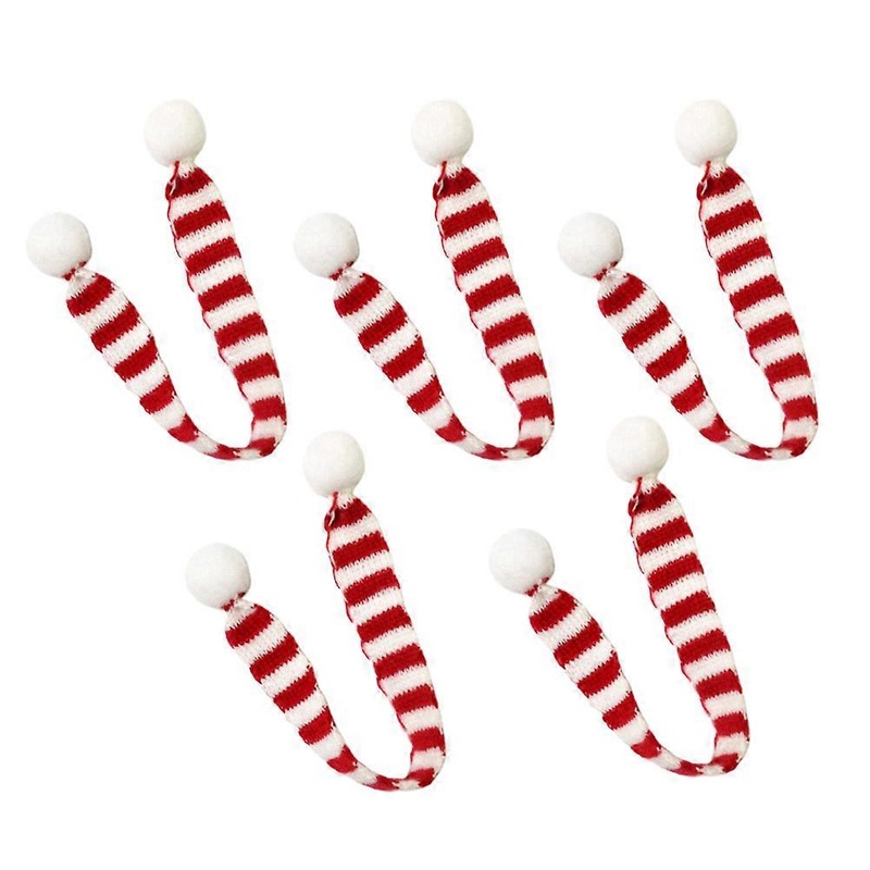 Fashion Scarf for Women Warmth Outdoor Red White Striped 2x30CM 5Pcs | Fruugo SG