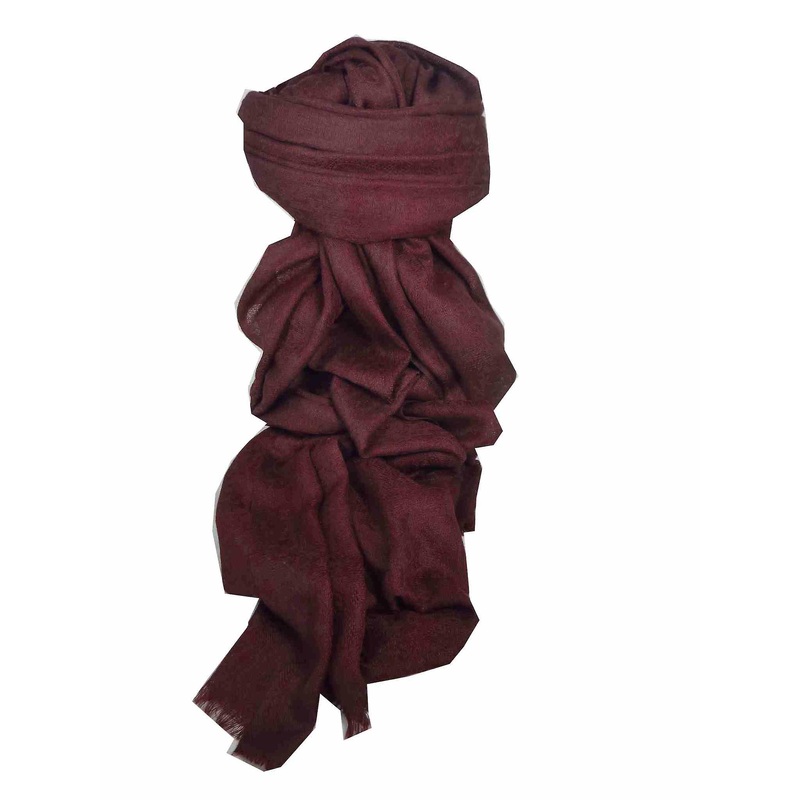 Finest Cashmere Damask Weave Ring Stole in Plum by Pashmina & Silk | Fruugo SG