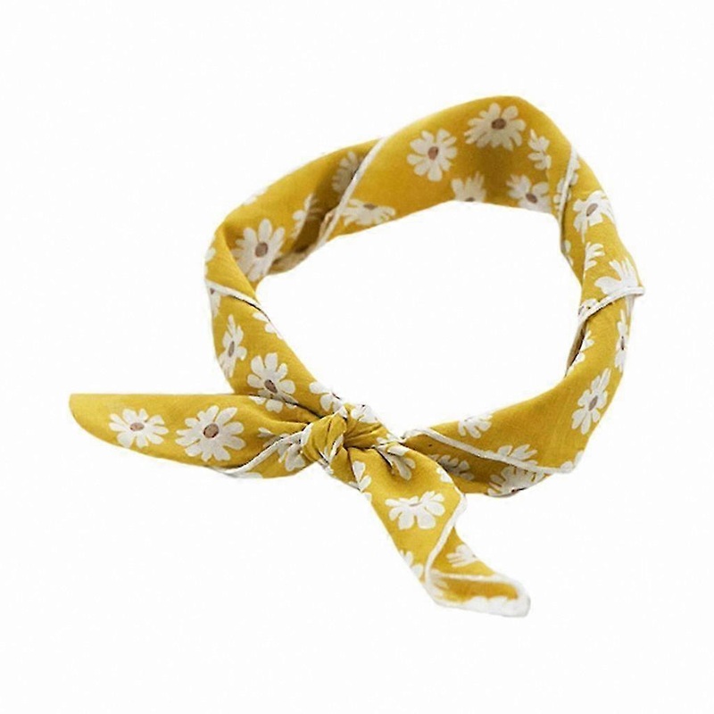 Floral Cotton Square Scarf for Women Vintage Daisy Bandana Wrap Stylish Necessity Accessory | Fruugo SG
