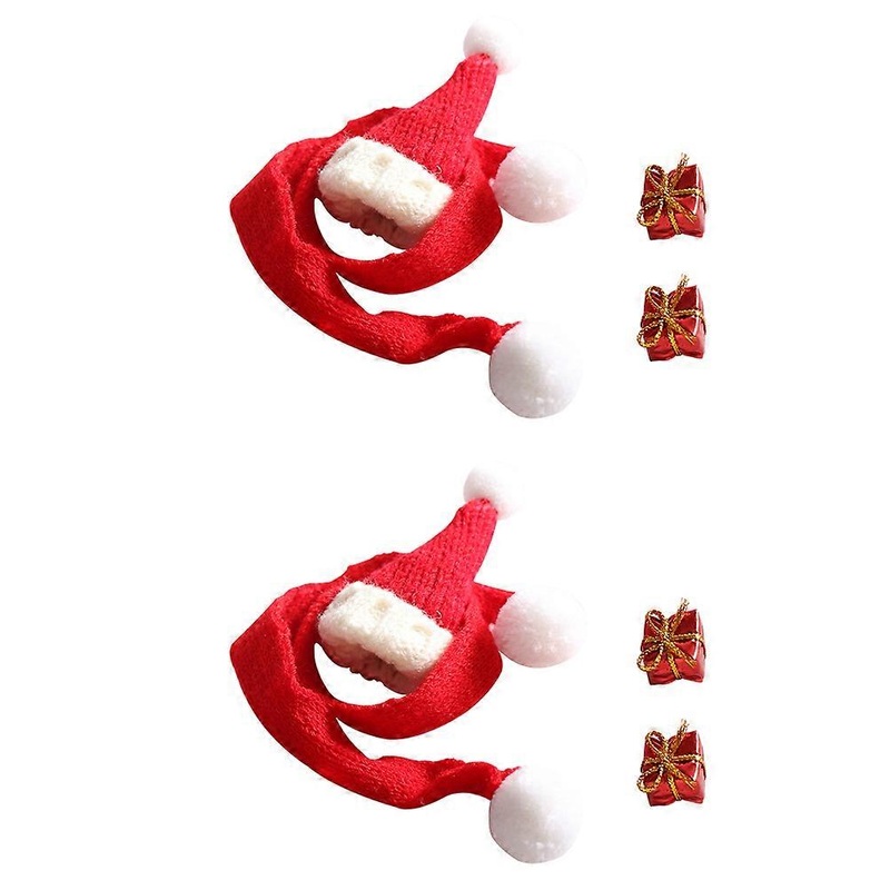 Mini Scarves For Snowman Crafts Woolen Modern Look Christmas 2 Sets | Fruugo SG
