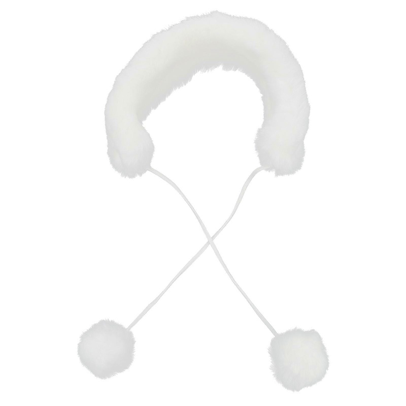 Neck Warmer Scarf Premium Plush Scarf White 120X10CM 1Set | Fruugo SG