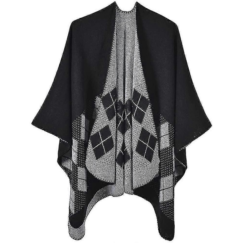Ponchos For Women Shawls Wraps Oversized Winter Scarf Women’s Knitted Cape Warm | Fruugo SG