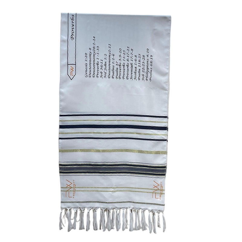 Tallit Prayer Shawls Smooth Soft Polyester Fabric Comfortable Wearing Gorgeous Looking Spiritual Gift 20x71in | Fruugo SG