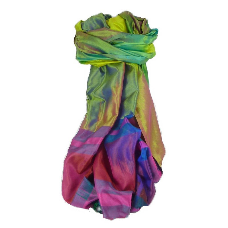 Varanasi Ekal Premium Silk Long Scarf Heritage Range Jindal 5 by Pashmina & Silk | Fruugo SG