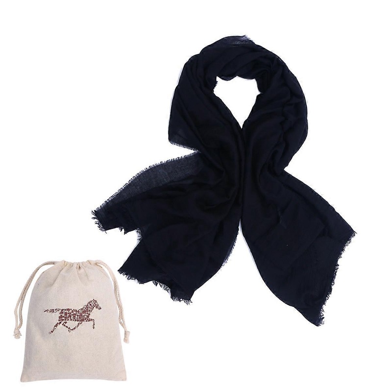 Warm Scarf Shawl Carry Women Beach Holiday Solid Color Black 1Set | Fruugo SG