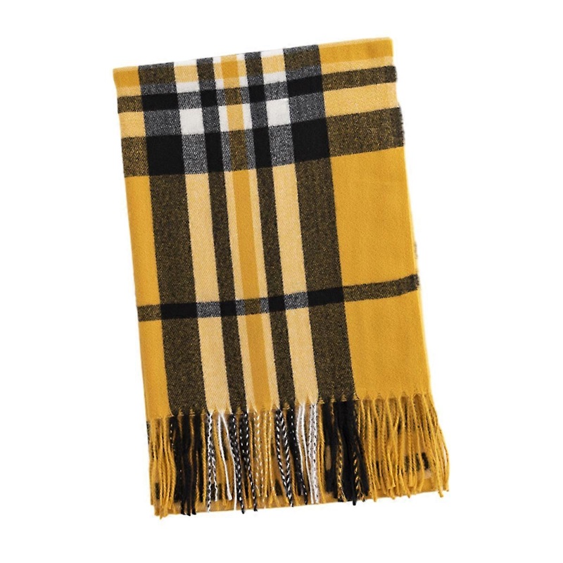1 Plaid Faux Cashmere Scarf Simple Literary Vintage Scarf Warm Coldproof Scarf | Fruugo SG