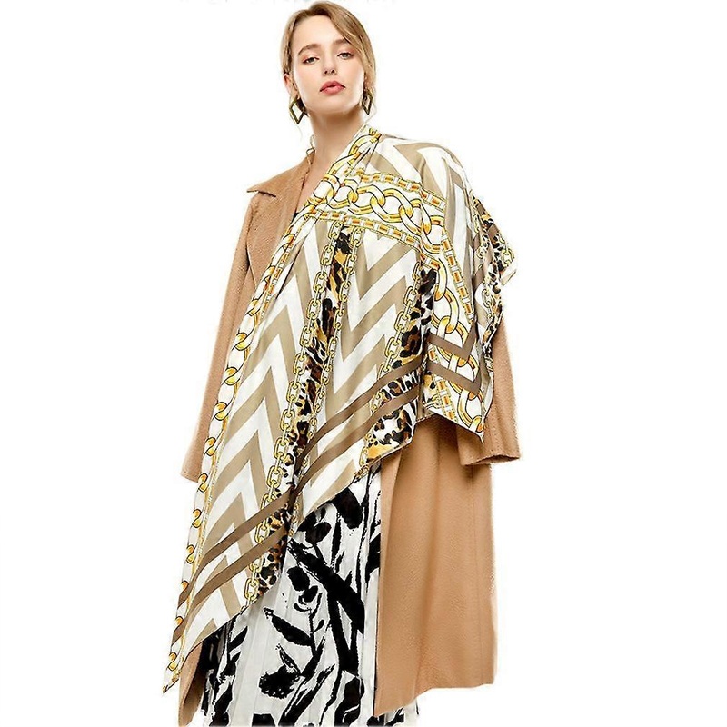 135*135CM Spring And Autumn Thin Neckerchief Twill Wraps Fashion Scarf for Lady | Fruugo SG