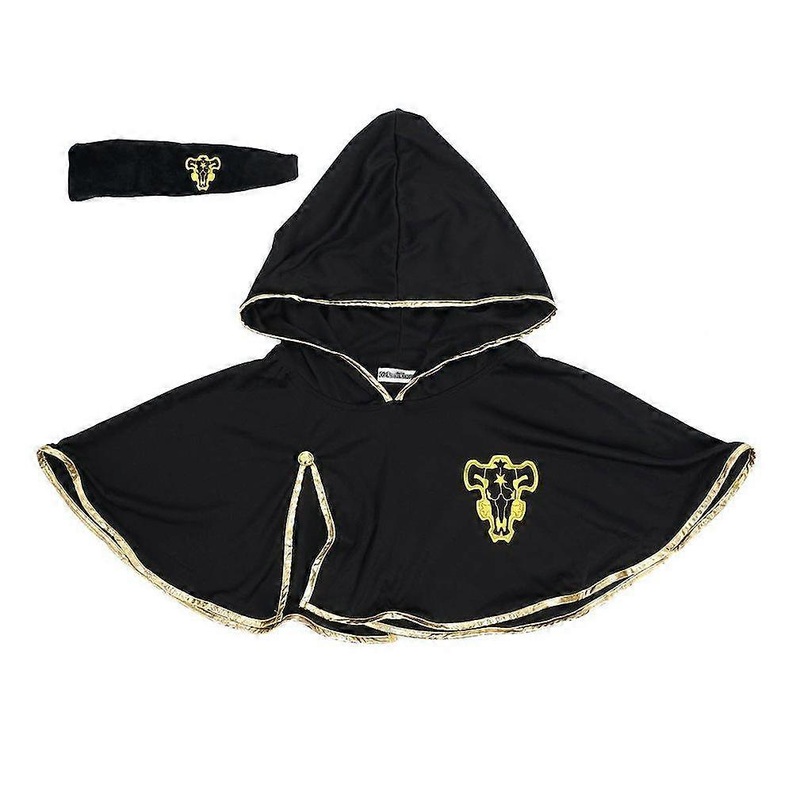 2Pcs Halloween Hooded Cape Set Cosplay Black Clover Costume Shawl Short Poncho for Adults | Fruugo SG