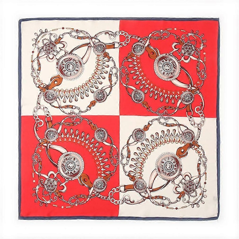 90cm Kerchief Sun Proof Satin Shawl Silky Scarf Fashion Uniform Wraps for Lady | Fruugo SG