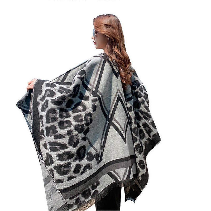 Autumn Winter Scarf Thicken Shawl Wrap Lady Blanket Poncho with Tassel Ethnic Style | Fruugo SG