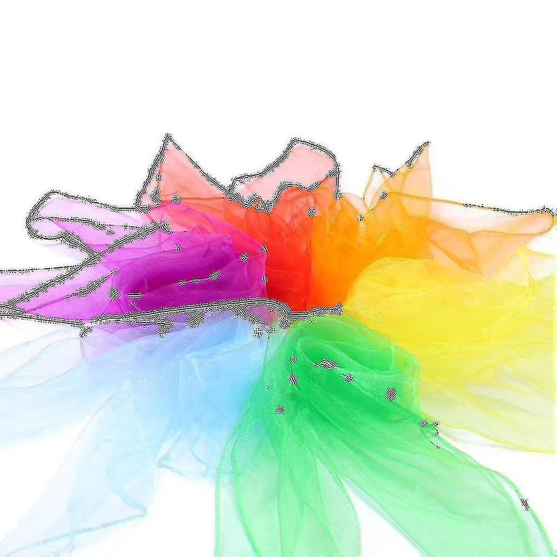 Colourful Chiffon Towels, Children’s Play Towels, Nursery Juggling Cloths, Square Magic Cloths For Children’s Show 60 X 60 Cm | Fruugo SG