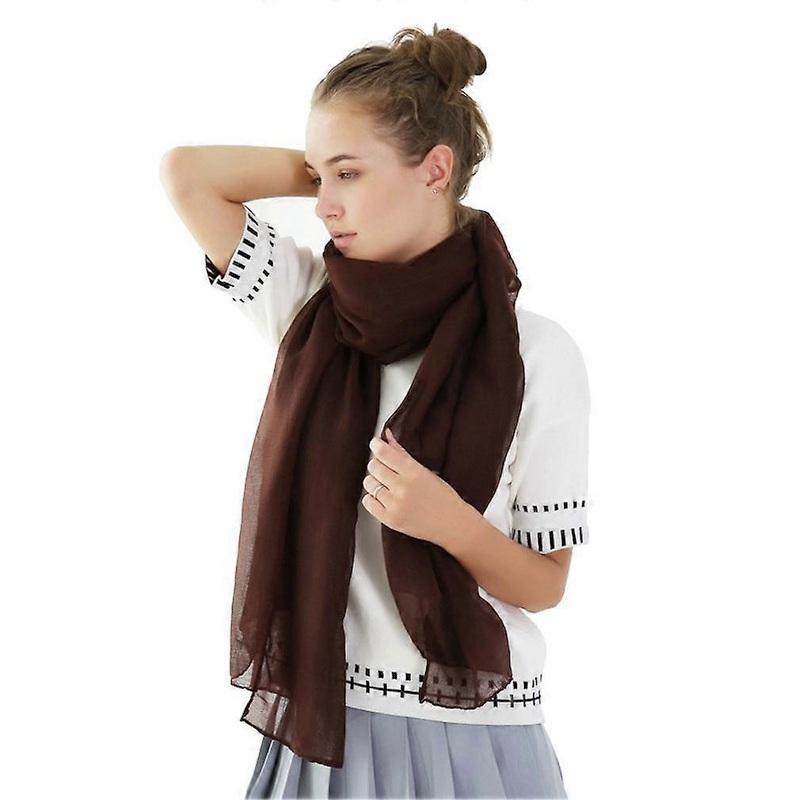 Cotton Silky Scarf Fashion Shawl Beach Wraps Headband for Lady | Fruugo SG