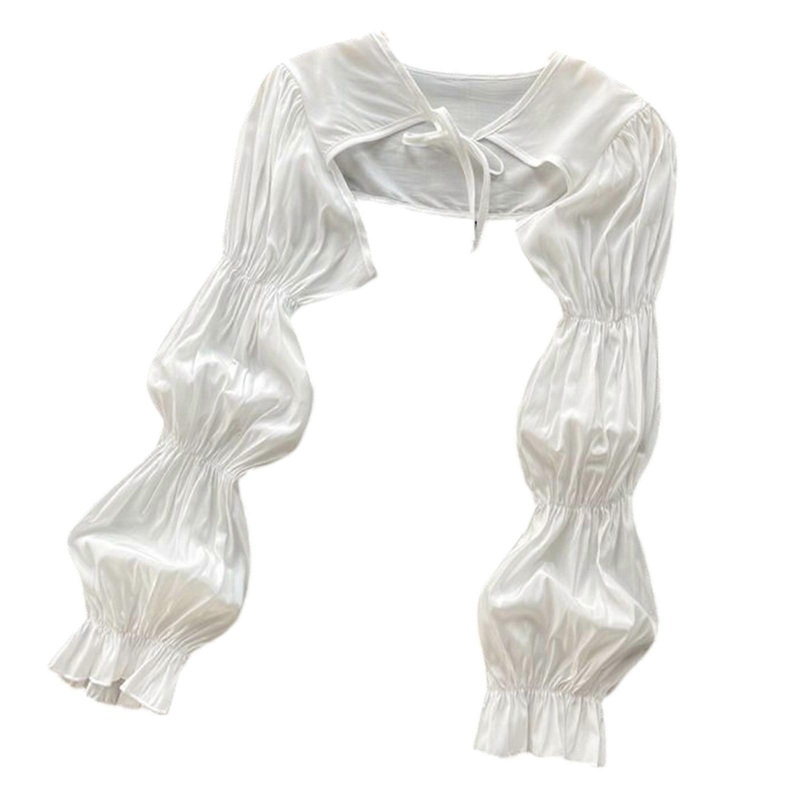 Elegant Shawl Wrap Breathable Thin Shoulder Wrap for Outdoor Activity Sunproof Shawl Long Sleeved Sun Protective Scarf  White S | Fruugo SG