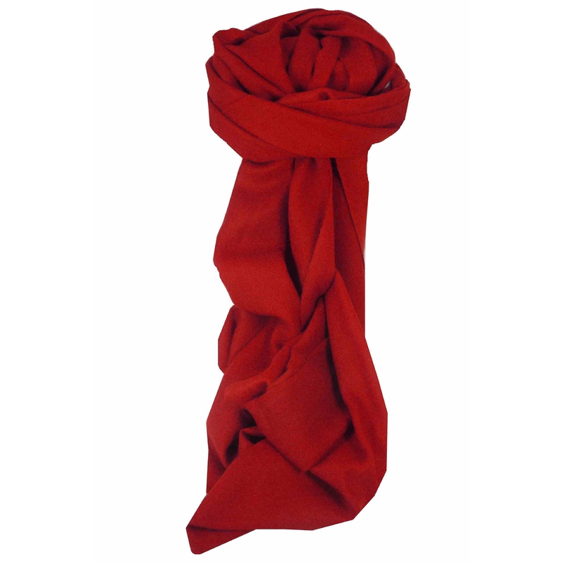 Fine Cashmere Scarf Karakoram Birds-Eye Weave Terracotta by Pashmina & Silk | Fruugo SG