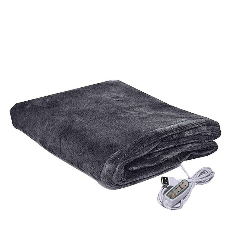 Gray Polar Fleece Electric Blanket, Full,Heating shawl, heating blanket | Fruugo SG