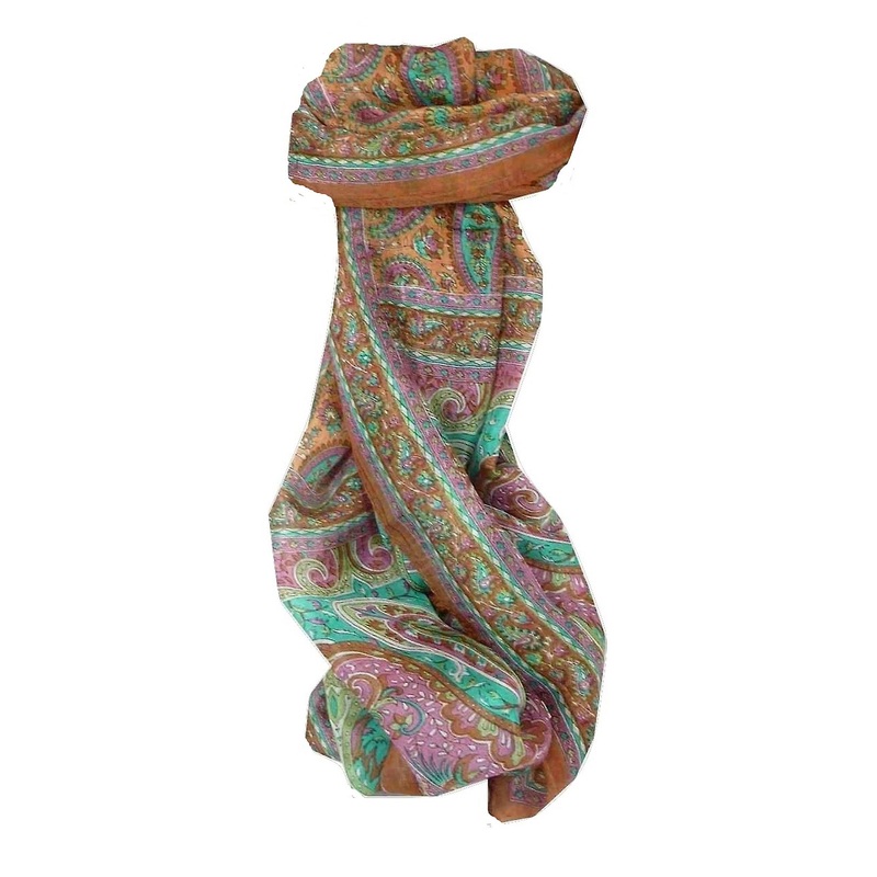 Mulberry Silk Traditional Long Scarf Koel Copper by Pashmina & Silk | Fruugo SG