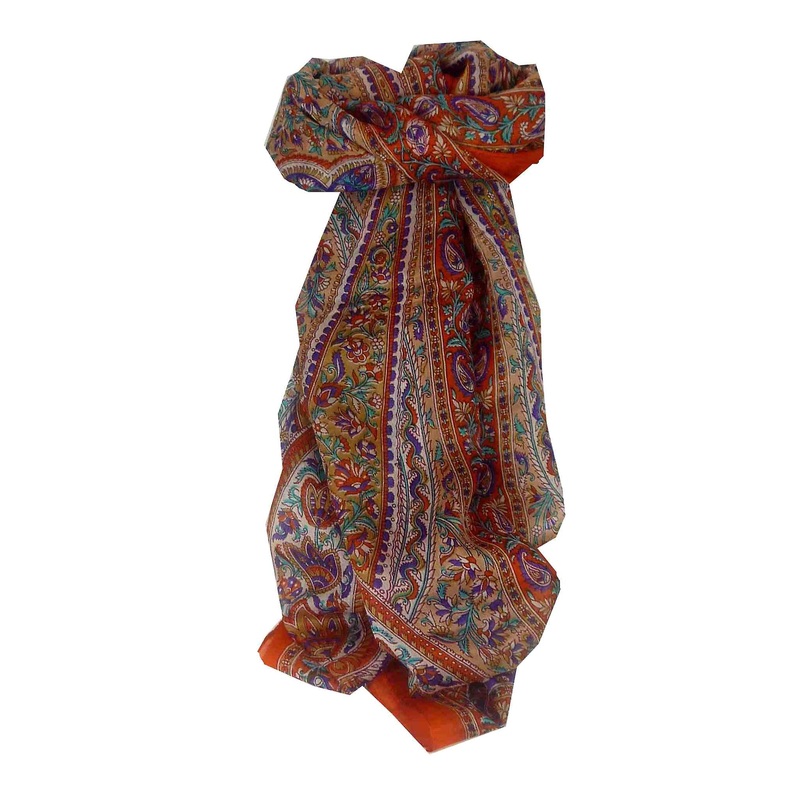 Mulberry Silk Traditional Long Scarf Lana Fuchsia by Pashmina & Silk | Fruugo SG