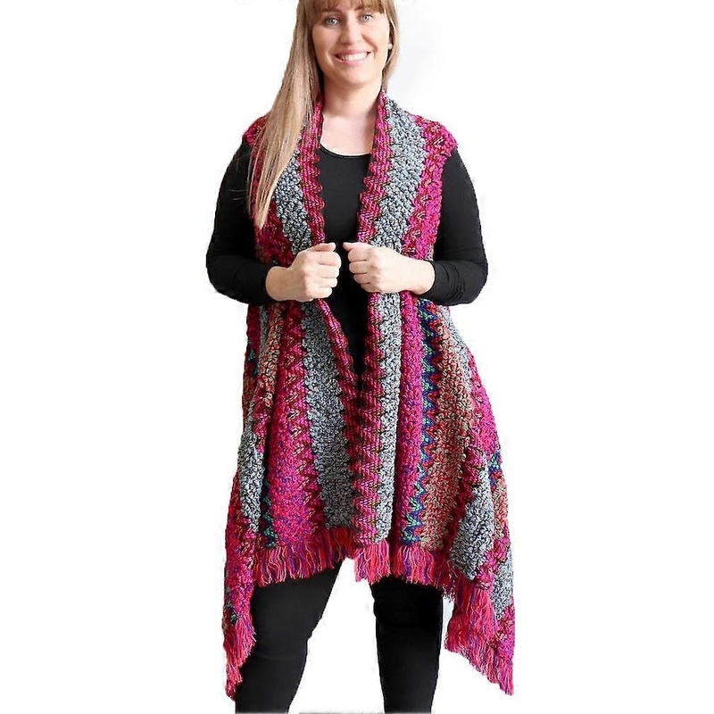 Sleeveless Shawl Open Front Cardigant Ethnic Style Coat for Lady | Fruugo SG