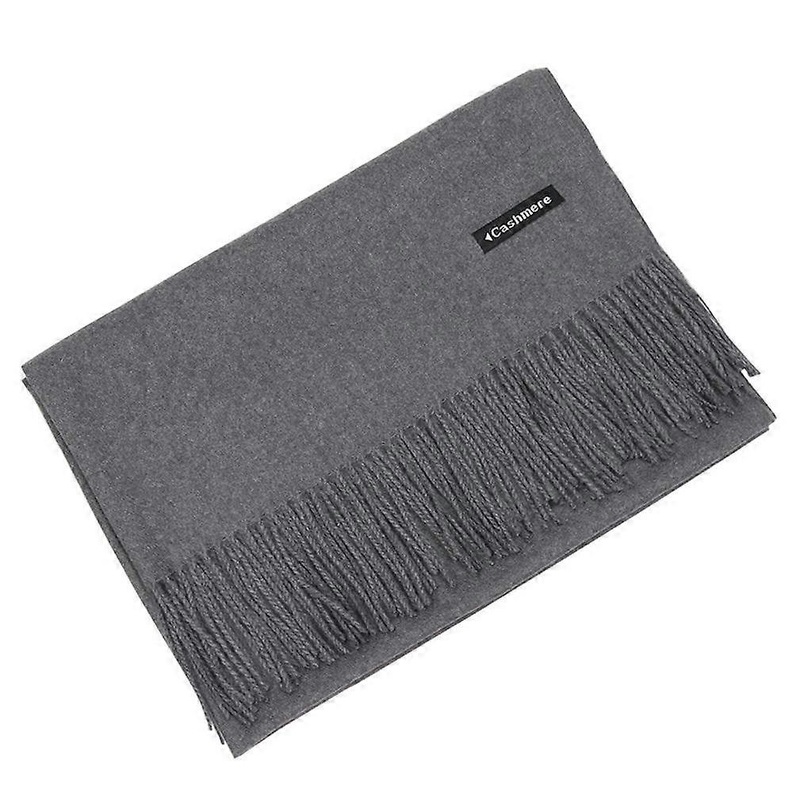 Solid Color Thick Scarf Pashmina Wraps Fringed Scarf | Fruugo SG
