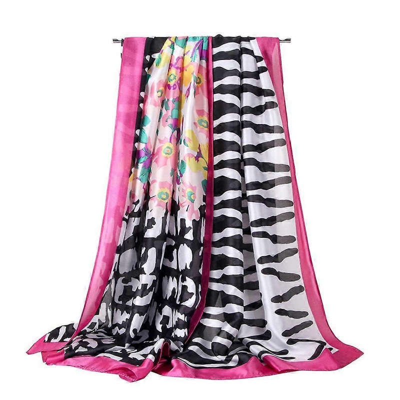 Spring And Autumn European Silky Scarf Long Satin Wraps Fashion Scarf for Woman | Fruugo SG