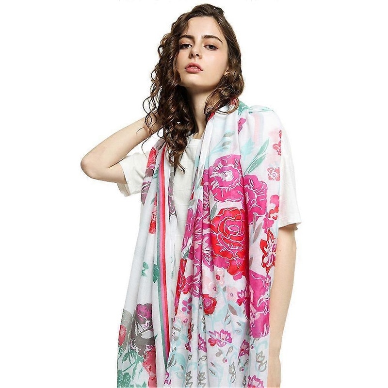 Spring And Autumn Sun Proof Printed Scarf Fashion Wraps Shawl for Lady | Fruugo SG