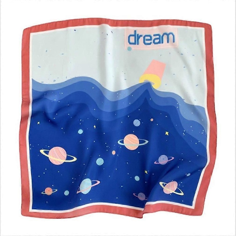 Starry Sky Kerchief Silky Scarf Neck Shawl Wrap Handbag Accessories for Lady | Fruugo SG