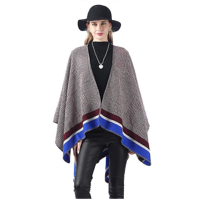 Thicken Shawl Scarf Open Front Poncho Winter Cardigant for Lady | Fruugo SG