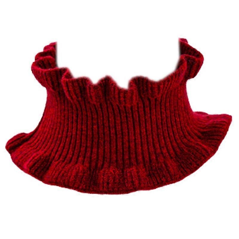 Winter Women Knit Fake Collar Elastic Windproof Warm Scarf Fashion Neck Warmer | Fruugo SG