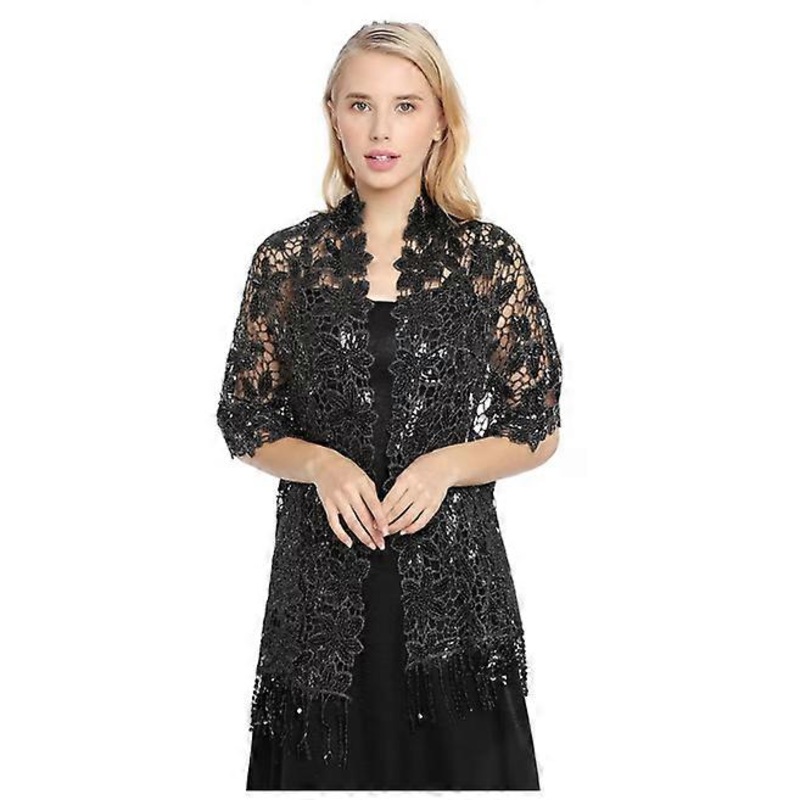 Women’s Scarf, Black,  Size, Dinner Party Cheongsam Shawl | Fruugo SG