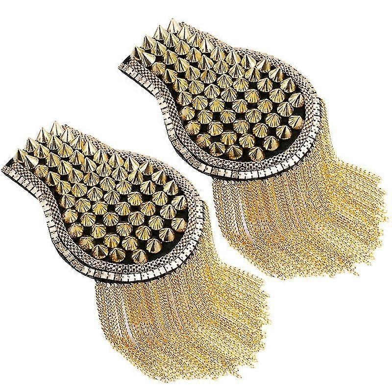 1 Pair Fashion Epaulet Riveted Tassel Epaulet Decors Stage Costume Accessories | Fruugo SG