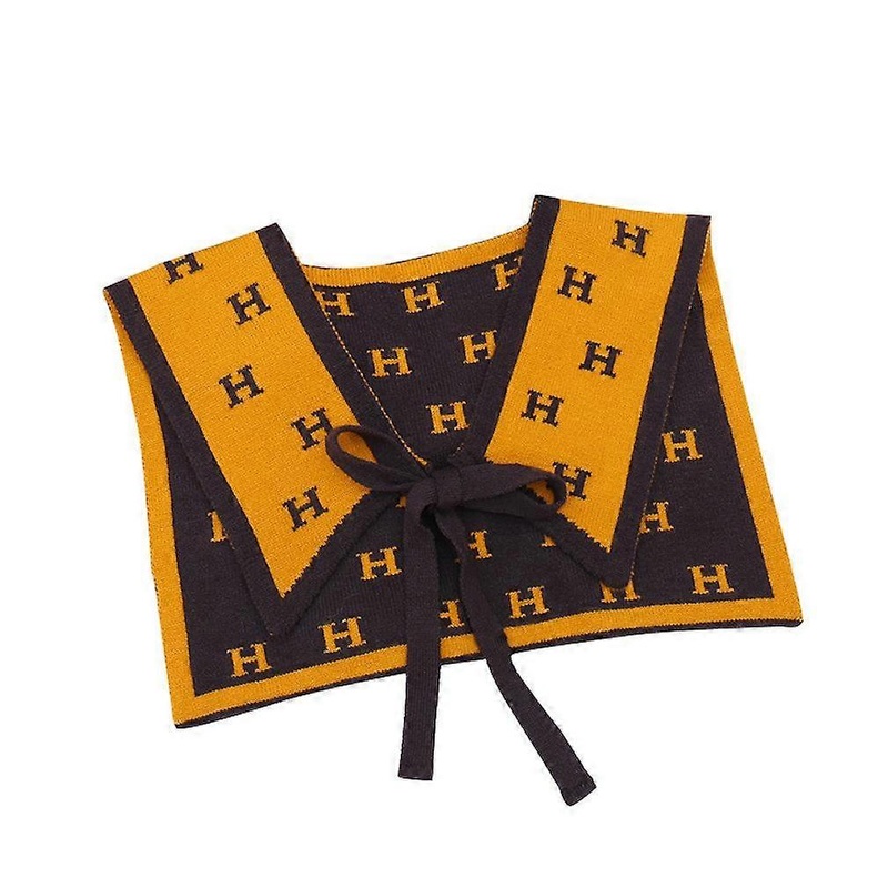 Autumn Winter Shawl Shoulder Cape Knitting Cloth Collar with H Letter Pattern Cloth Accessories for Gril | Fruugo SG