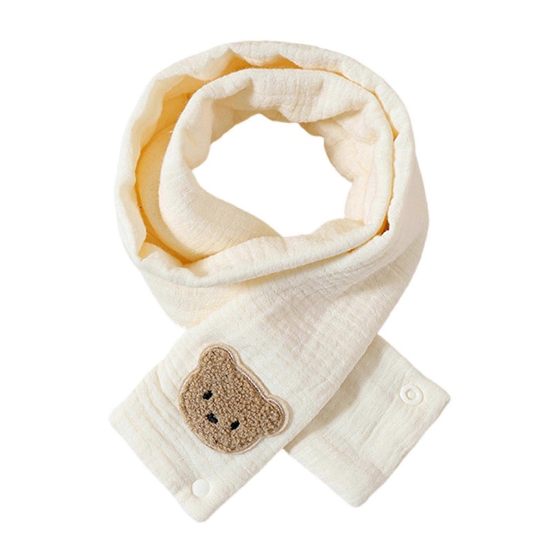 Cute Bear Baby Scarf Comfortable Infants Neckerchief Cartoon Long Muffler for 0-3 Years Keeping Warm in Cold Season  Milky white | Fruugo SG