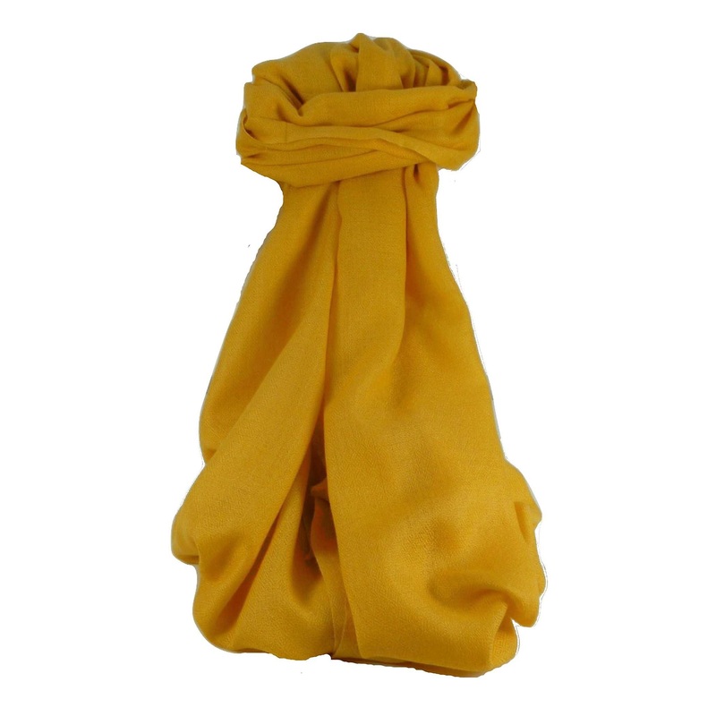 Fine Cashmere Scarf Karakoram Birds-Eye Weave Buttercup by Pashmina & Silk | Fruugo SG