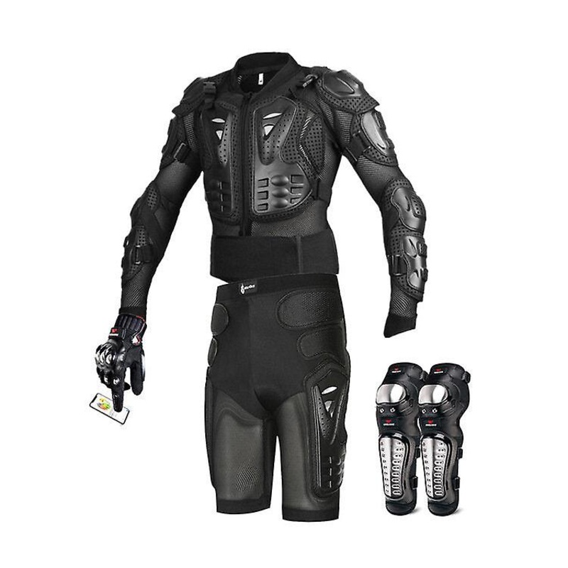 Motorcycle Body Armor Suit Motorcycle Jacket+shorts+ Gloves+knee Pads Cycling Clothing | Fruugo SG