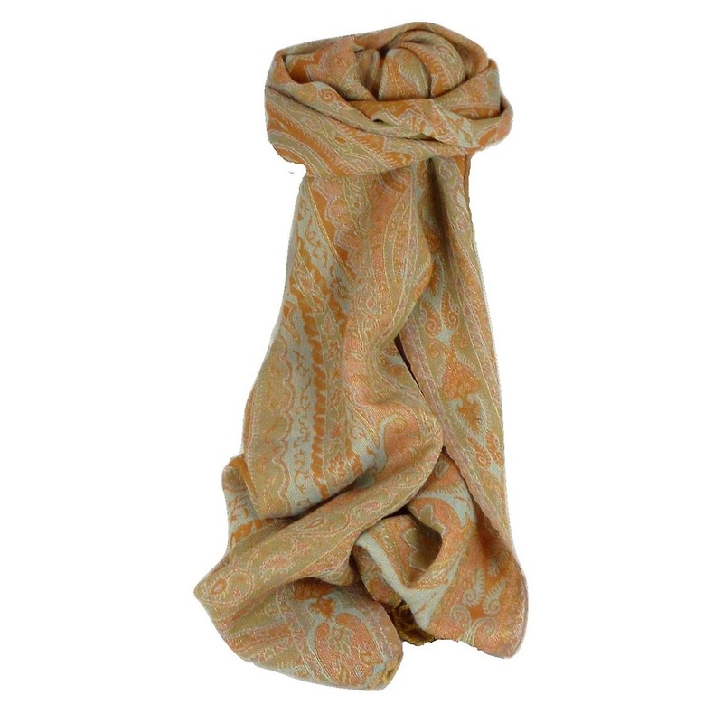 Muffler Scarf 2343 in Fine Pashmina Wool Heritage Range by Pashmina & Silk | Fruugo SG