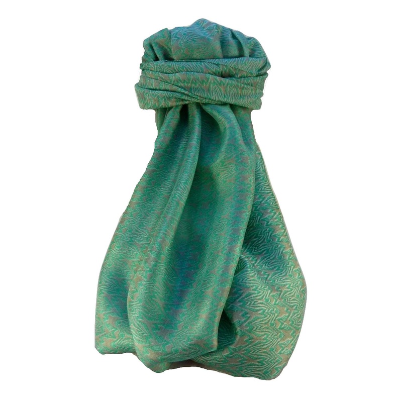 Mulberry Silk Contemporary Long Scarf Halay Teal by Pashmina & Silk | Fruugo SG