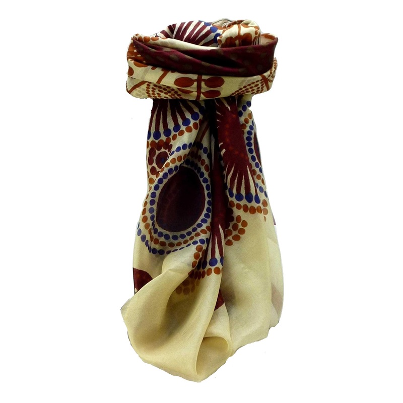 Mulberry Silk Contemporary Square Scarf Geometric G125 by Pashmina & Silk | Fruugo SG
