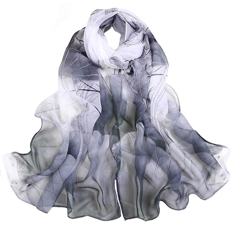 Scarfs For Women Lightweight Print Floral Pattern Scarf Shawl Fashion Scarves Sunscreen Shawls Black | Fruugo SG