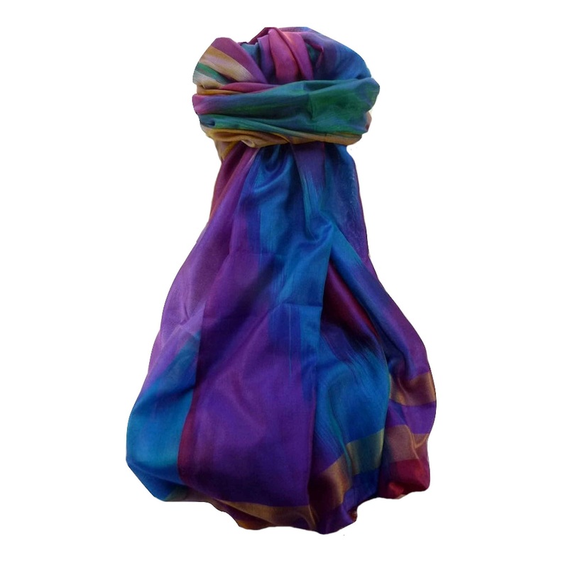 Varanasi Ekal Premium Silk Long Scarf Heritage Range Singh 3 by Pashmina & Silk | Fruugo SG