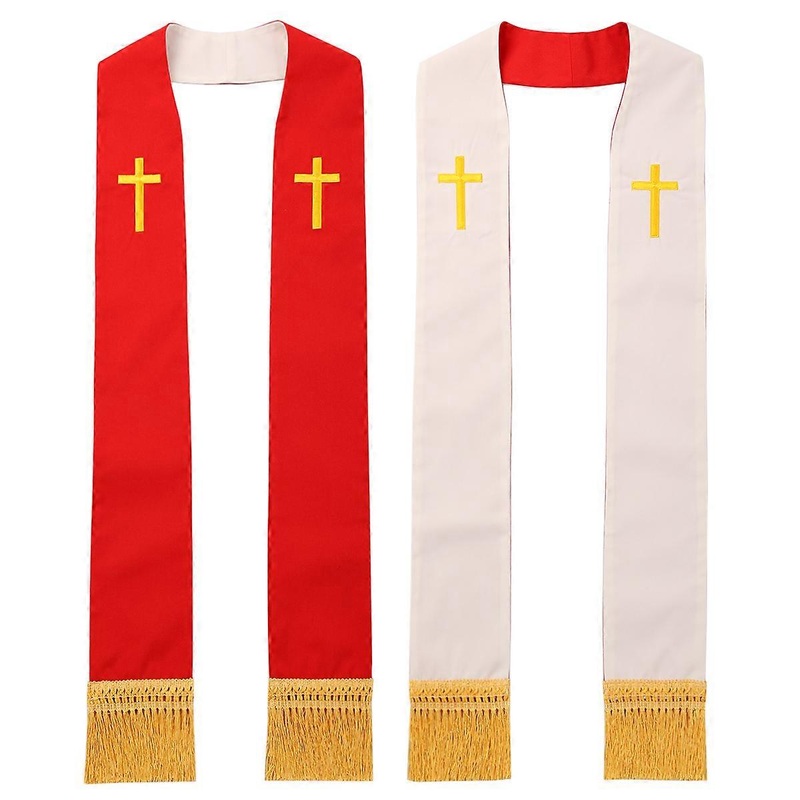 Anglican Priest Stole Clergy Double Sided Unisex Adults Catholic Mass Pastor Liturgical Overlay Reversible Stole | Fruugo SG