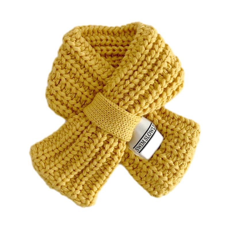Boy Girls Warm Neckerchief Solid Color Trendy Baby Neck Scarf Comfortable Kids Muffler Autumn Winter Toddlers Essential  Yellow | Fruugo SG