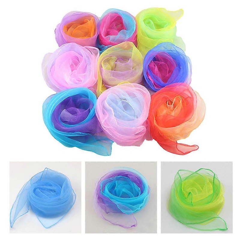 Children’s Scarves Juggling Dance Scarves Color 60x55cm present Giving 20Pcs | Fruugo SG