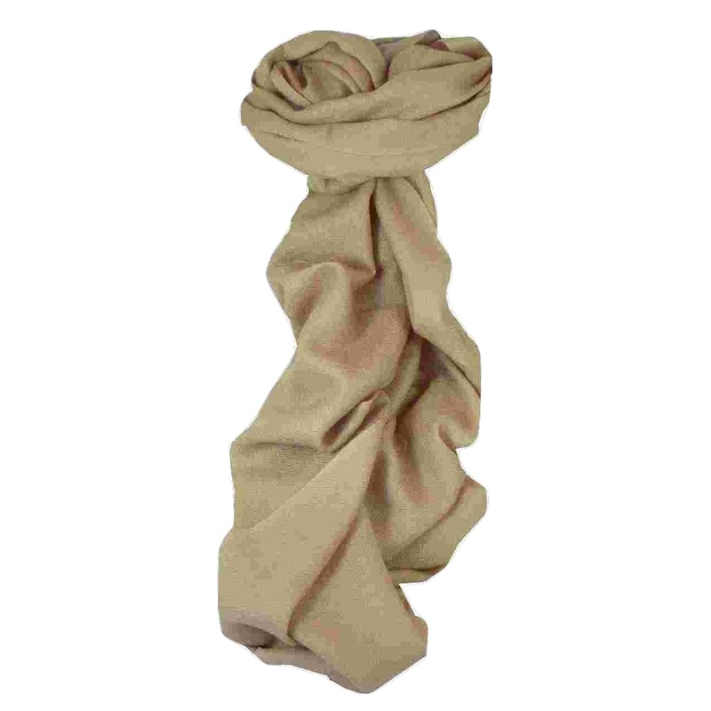 Fine Cashmere Scarf Karakoram Birds-Eye Weave Ecru by Pashmina & Silk | Fruugo SG