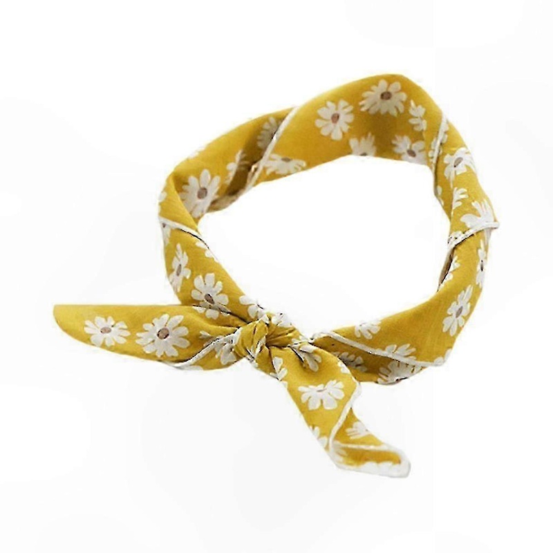 Floral Daisy Cotton Square Scarf for Women Vintage Bandana Neckerchief Wrap | Fruugo SG