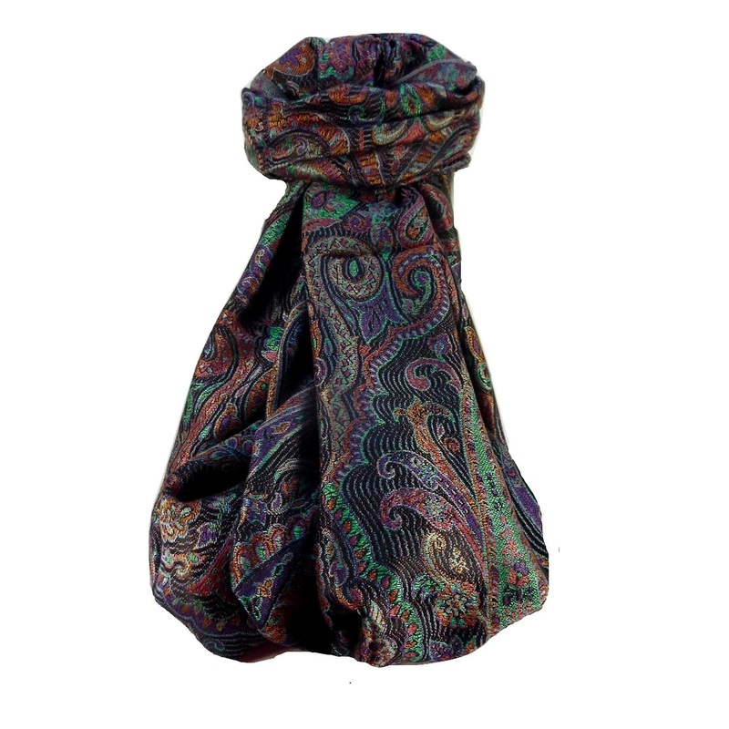 Jamawar Premium Silk Stole Pattern 0409 by Pashmina & Silk | Fruugo SG