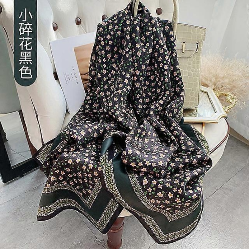 JWL-Women 170*53cm Long Pure Silk Designer Scarf 100% Natural Silk Bandana Shawls and Wraps for Ladies Headscarf Foulard Femme | Fruugo SG