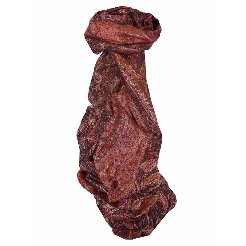 Mens Jamawar Premium Silk Scarf Pattern 8669 by Pashmina & Silk | Fruugo SG