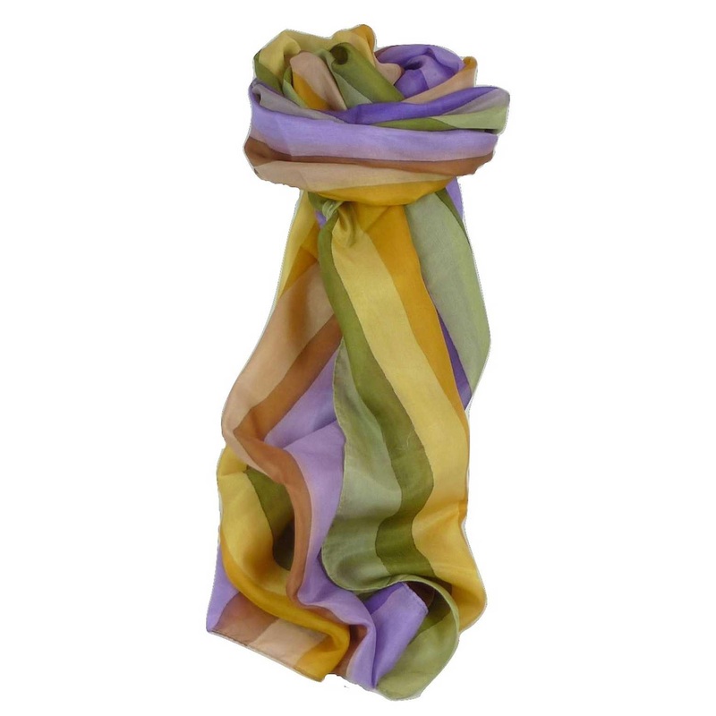 Mulberry Silk Classic Long Scarf Prasad Rainbow Palette by Pashmina & Silk | Fruugo SG
