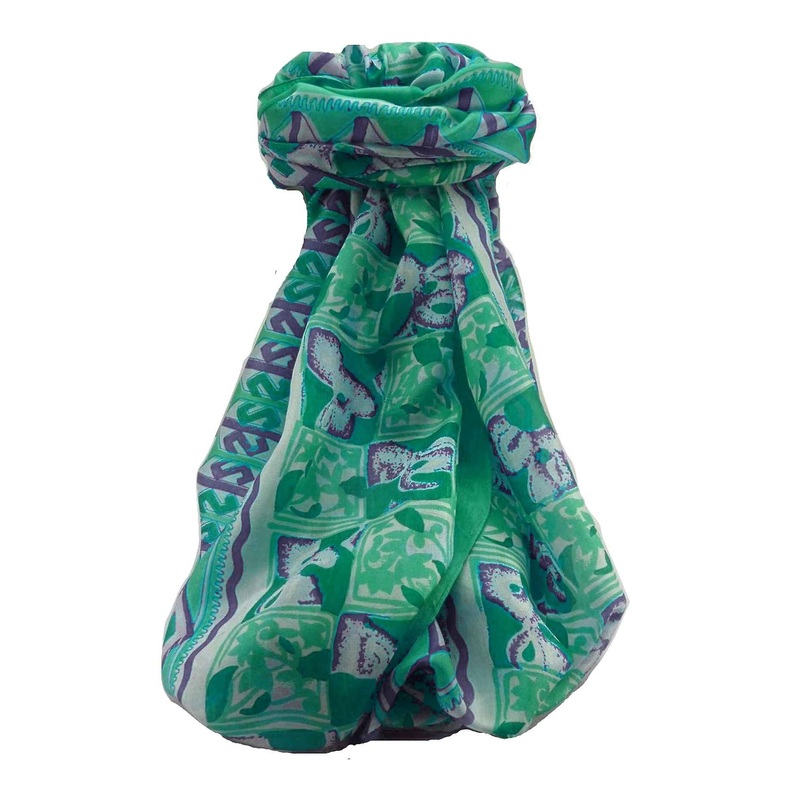 Mulberry Silk Contemporary Long Scarf Geometric G144 by Pashmina & Silk | Fruugo SG