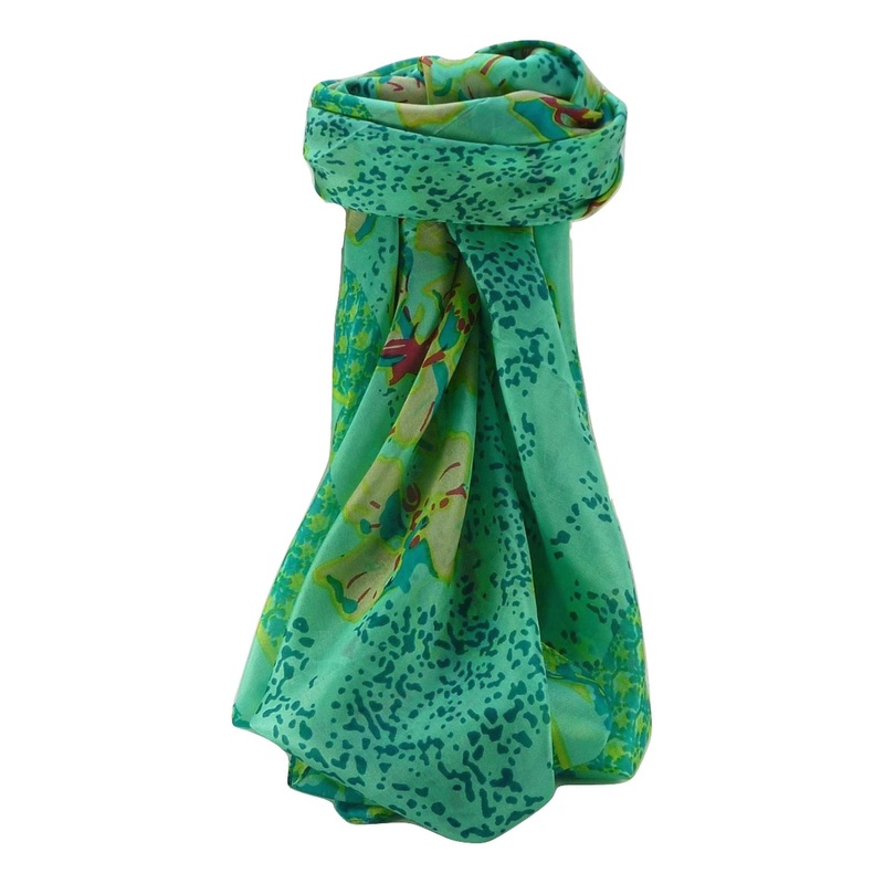 Mulberry Silk Contemporary Square Scarf Floral F234 by Pashmina & Silk | Fruugo SG